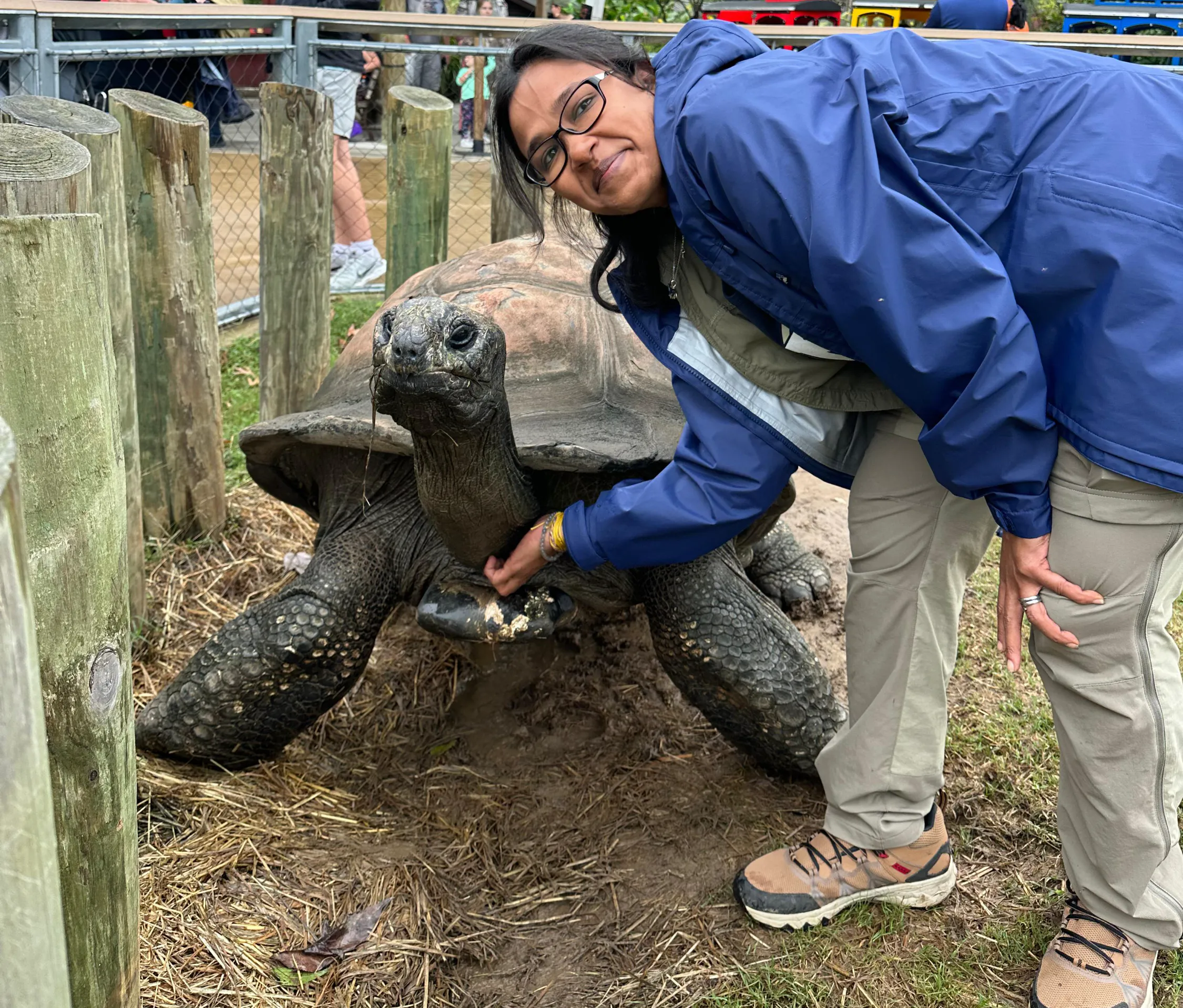 Arpita Dutta during wildlife rehabilitation work